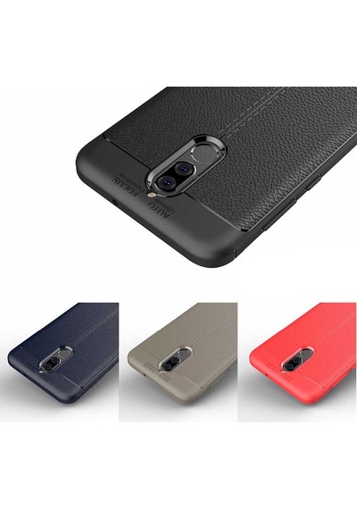 Huawei Mate 10 Lite Kılıf Zore Niss Silikon Kapak Kırmızı