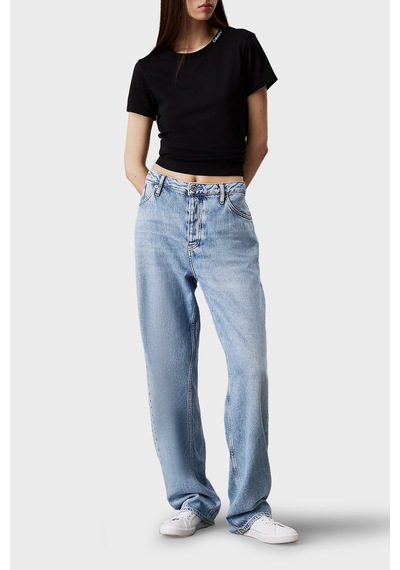 Calvin Klein Bayan T Shirt J20j225540 Beh Siyah Siyah