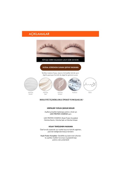Missha No Retouch Lash Correcting Mascara Keratin Ve Kolajen Içeren Besleyici Şeffaf Maskara