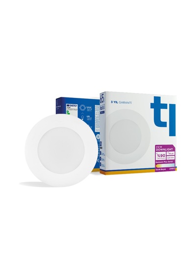 Redeem Plus C12W Downlight, Titreşimsiz, Göz Konforu, 835 Lümen, Sıcak Beyaz, 2700 Kelvin Beyaz