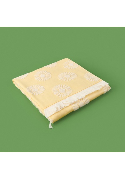 Soft Gael Plaj Havlusu - Hardal - 70x140 Cm Renkli
