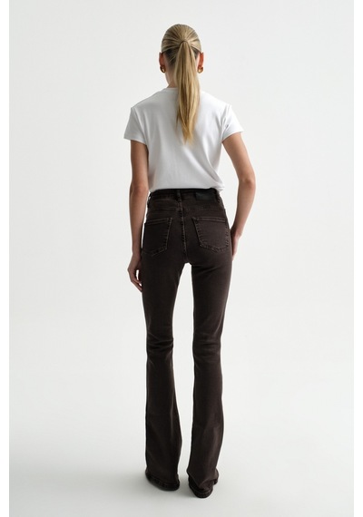 Açelyaokcu High Waist Flare Leg Full Length Stretch Jean Acı Kahverengi Açelyaokcu High Waist Flare Leg Full Length Stretch Jean Acı Kahverengi