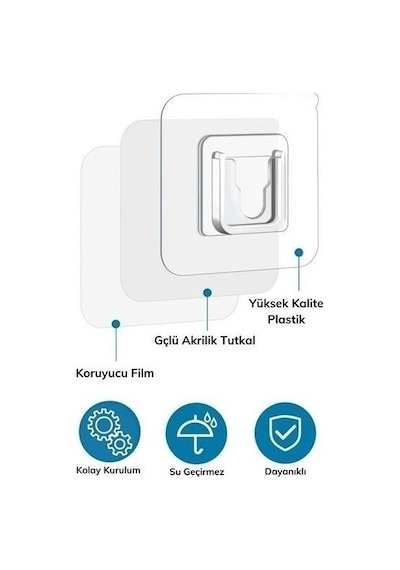 Bakgelal Eşya Sabitleme Askısı 10 Adet Şeffaf Çift Taraflı Yapışkanlı Geçmeli Klips, Duvar Delmeden Yapıştırmalı Eşya Askı Klipsi 10 Parça Sabitleyici, Çok Amaçlı Eşya Sabitleme Klipsi - Bgabantnano001 0.5 Bakgelal Eşya Sabitleme Askısı 10 Adet Şeffaf Çift Taraflı Yapışkanlı Geçmeli Klips, Duvar Delmeden Yapıştırmalı Eşya Askı Klipsi 10 Parça Sabitleyici, Çok Amaçlı Eşya Sabitleme Klipsi - Bgabantnano001 0.5
