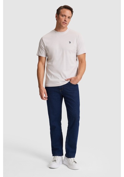 U.s. Polo Assn. Erkek Açık Gri Tişört Basic 50324944-vr001