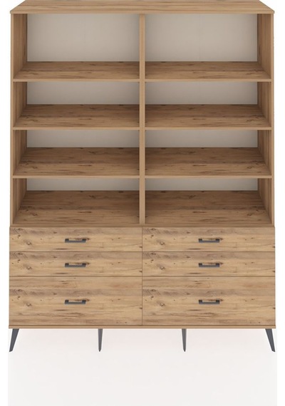 Hyperion Gardrop 8 Raflı 6 Çekmeceli 176x44x221 Çam-çam Çam Hyperion Gardrop 8 Raflı 6 Çekmeceli 176x44x221 Çam-çam Çam