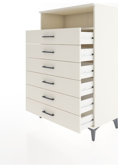 Hyperion Dolap Tek Raflı 6 Çekmeceli 88x44x134 Aytaşı-aytaşı Aytaşı