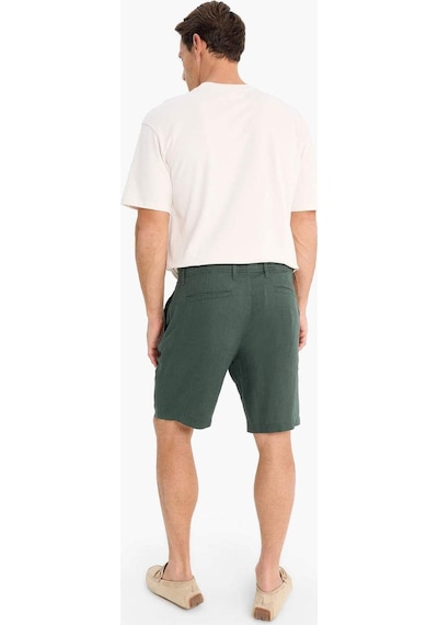 DeFacto %100 Keten Regular Fit Yazlık Bermuda Şort D9931AX25SMKH498 DeFacto %100 Keten Regular Fit Yazlık Bermuda Şort D9931AX25SMKH498