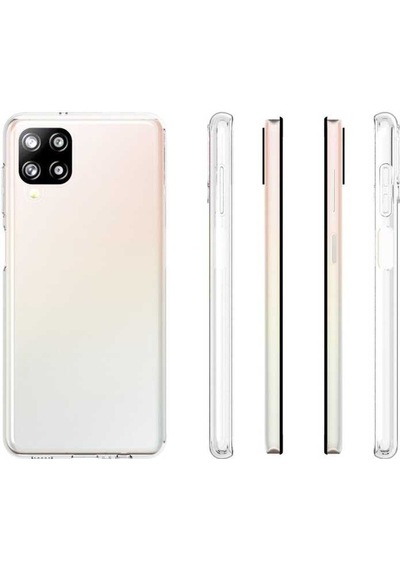 Samsung Uyumlu Galaxy A12 Kılıf Zore Süper Silikon Kapak Renksiz