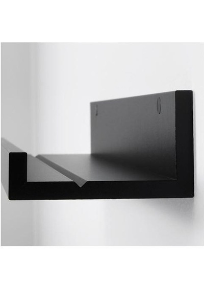 Duvar Rafı Modern Siyah Renk MDF MeridyenDukkan 55 cm Çerçeve-Dekorasyon Rafı