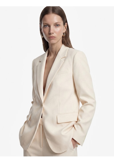 Koton Regular Fit Uzun Kollu Cep Detaylı Düğmeli Geniş Yaka Blazer Ceket Kırık Beyaz 7wak50020uw Ekru Koton Regular Fit Uzun Kollu Cep Detaylı Düğmeli Geniş Yaka Blazer Ceket Kırık Beyaz 7wak50020uw Ekru