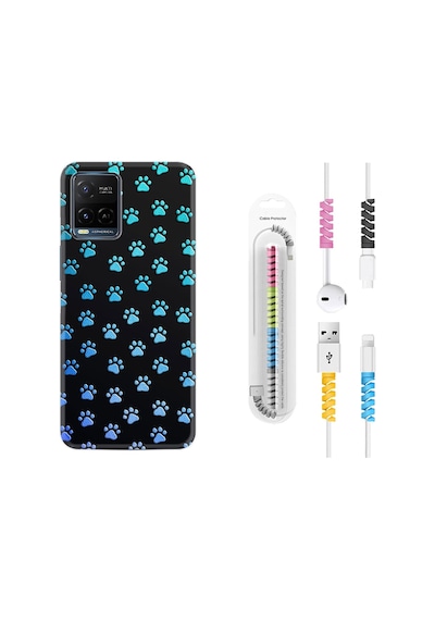 Vivo V21E Kılıf Kablo Koruyuculu Patiler 1858