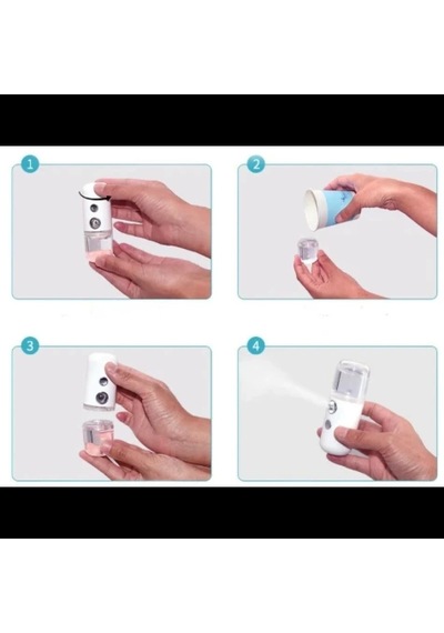 Şarjlı Mini Yüz Nemlendirici Dezenfektan Cihazı Mist Sprayer Çok Renkli