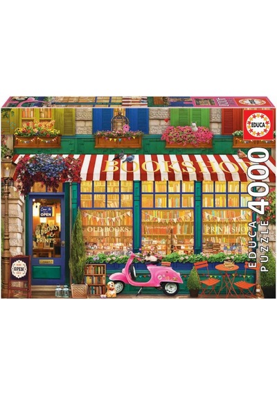 Educa 4000 Parça Eski Kitap Dükkanı Puzzle