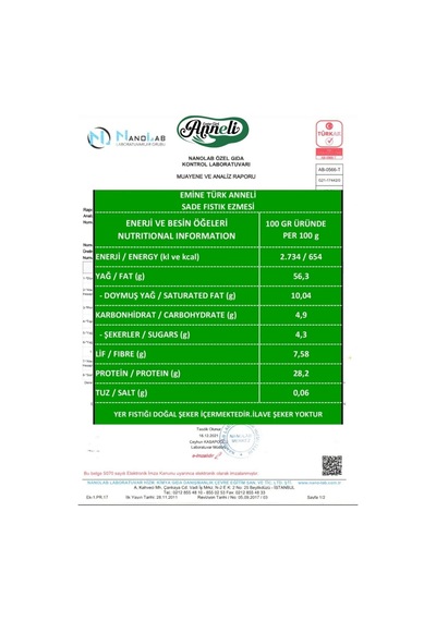 1 Kg Fıstık Ezmesi Şekersiz Sade %100 Doğal %100 Fıstık
