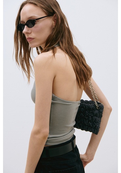 Suud Collection Gri Tara Halter Top