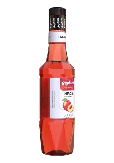 Saphori Şeftali Aromalı Kokteyl Şurubu Şeftali Şurubu 700 Ml