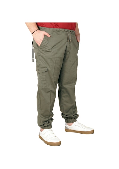 Mode Xl Büyük Beden Erkek Keten Kargo Jogger Valencia 21911 Haki 001