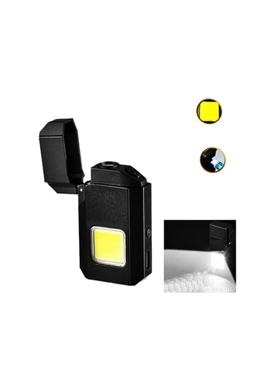 Type-c Şarjlı Elektrikli Çakmak Cep Işığı Su Geçirmez Cob Led Ps-m8 Çok Renkli
