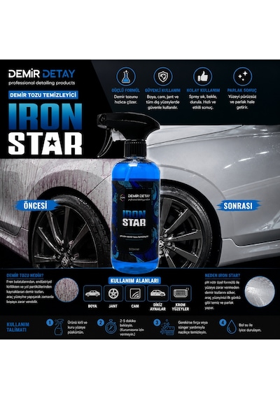 Ddm ironstar demir tozu temizleyici 500 ml