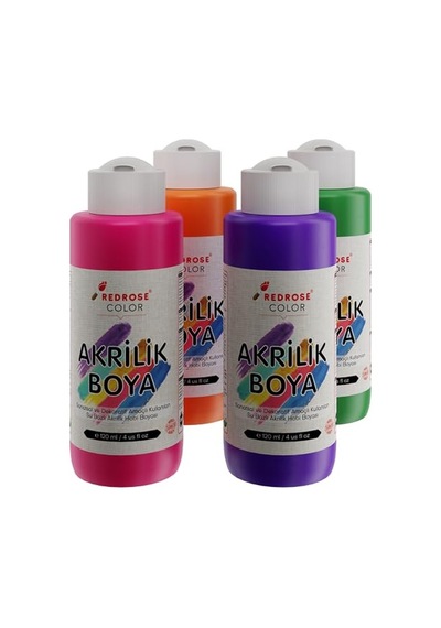 Ara Renkler Akrilik Boya 4'lü Set 4x120 Ml 0,15 L