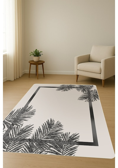 Modern Desenli Dijital Baskı Kaymaz Taban Halı H0207 Renkli