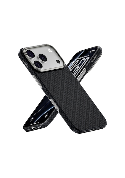 Apple iPhone Uyumlu 18 Pro Max Kılıf M-safeli Benks Armorair Armorgrid Yüksek Çerçeveli C1 Kevlar Karbon Siyah