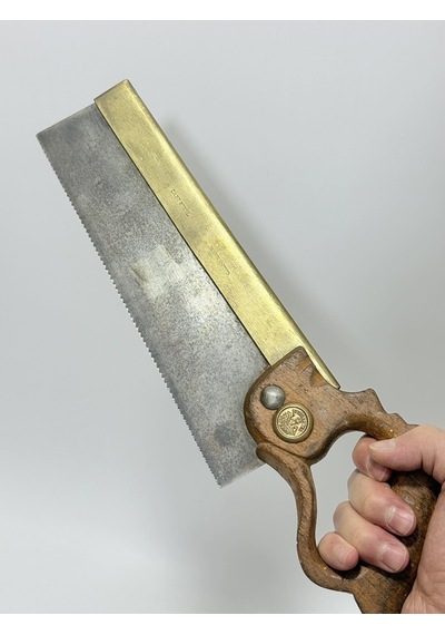 Antika İngiliz Ahşap Testere 37,5cm 001