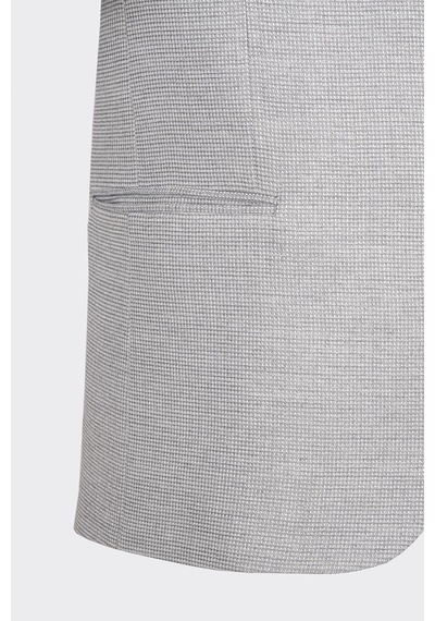 Gri Kapak Cepli Smart Casual Ceket A.gri