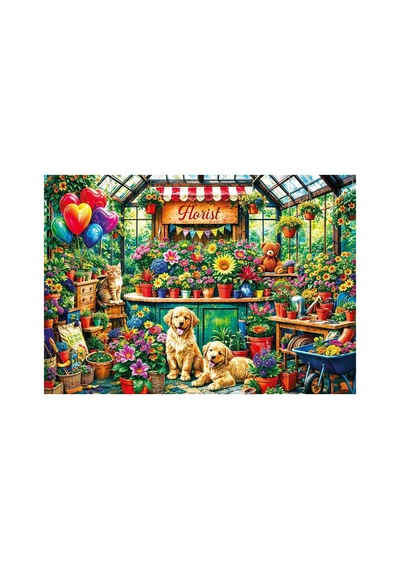 20105 Puzzle 500 Flowers Paws
