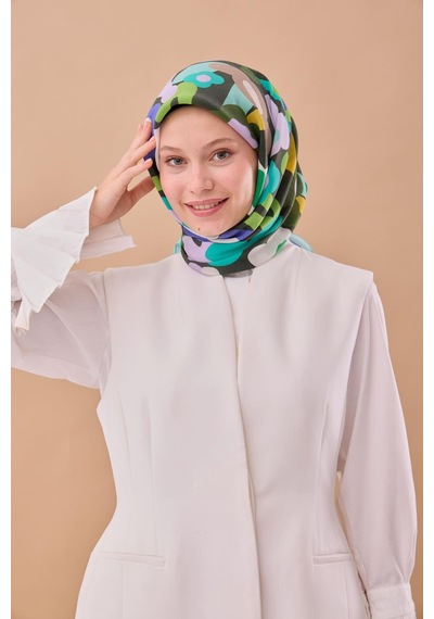 Silk Home Aura Eşarp 140003-05 Turkuaz, Violet, Koyu Yeşil, Fıstık Yeşili, Lila
