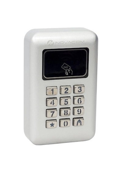 Novacom Nc-ms03wp Rfıd - Şifrematik Kart Okuyucu Otomatik Kapı Kilit Sistemi Pin - Proximity Beyaz - Çok Renkli