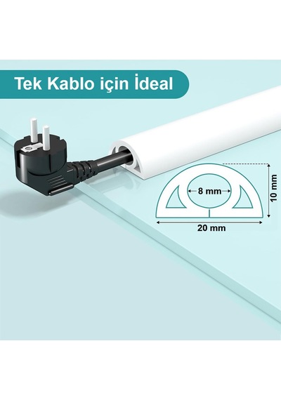 Greentech Esnek Kablo Kanalı Krem / Gt-kk13
