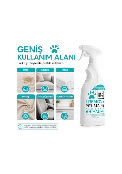 Remuvr Kediler için Leke ve Koku Giderici Sprey 750 ml