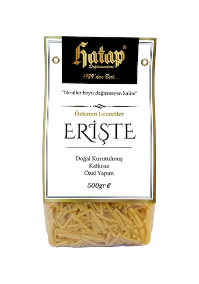 Hatap Katkısız Elde Kesim Erişte 500 G