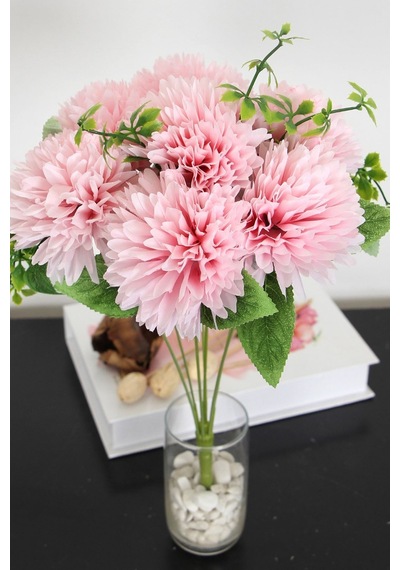 Yapay Çiçek Deposu Yapay Pinnata Yıldız Çiçeği 42 Cm Pembe