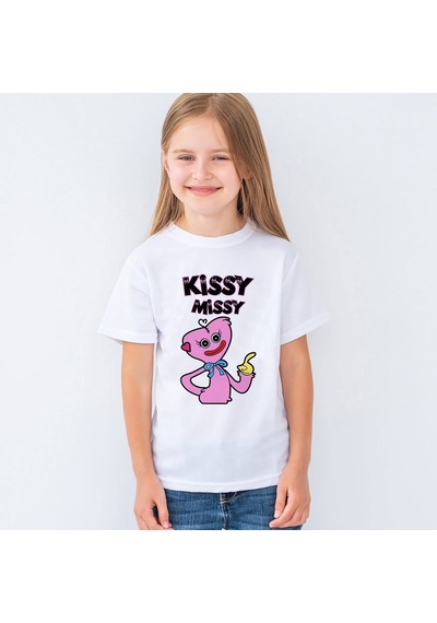 Kissy Missy Baskılı Çocuk Tişört T-Shirt Mr-02 Çok Renkli