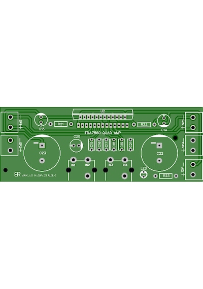 4X45 Watt Tda7560 4 Kanal Standard Amfi Devresi