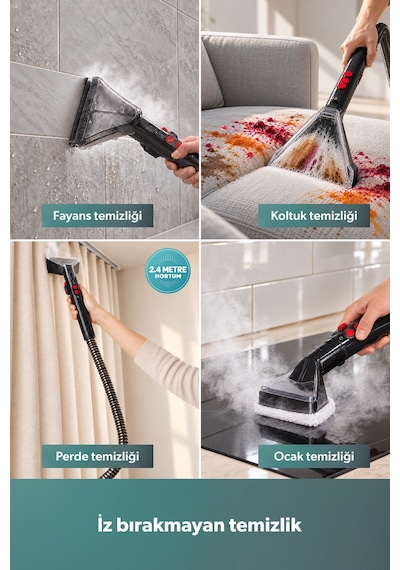 Homend Stain-x 1257h 2 İn 1 Halı Ve Buharlı Temizleme Makinesi