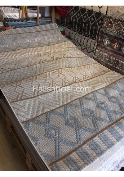 Toprak Halı Crafter 36726 Mavi