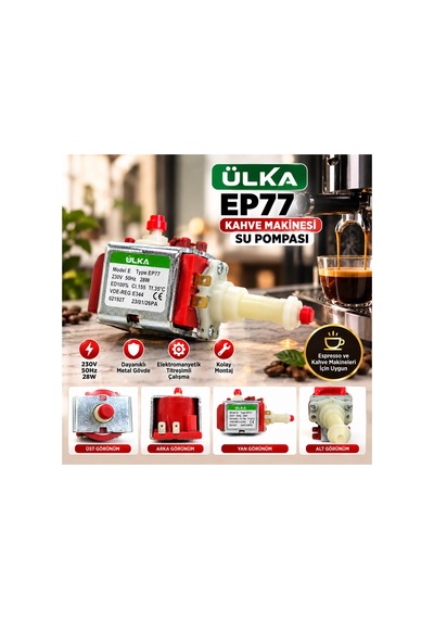 Su Pompası Ulka Ep7 230v 50hz 48w İtalyan Kırmızı