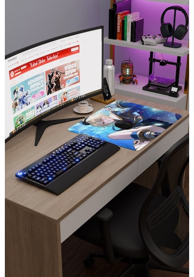 Freminet Genshin Impact Anime Gacha V4 - 48x40 Xl Gaming Mouse Pad Fare Altlığı