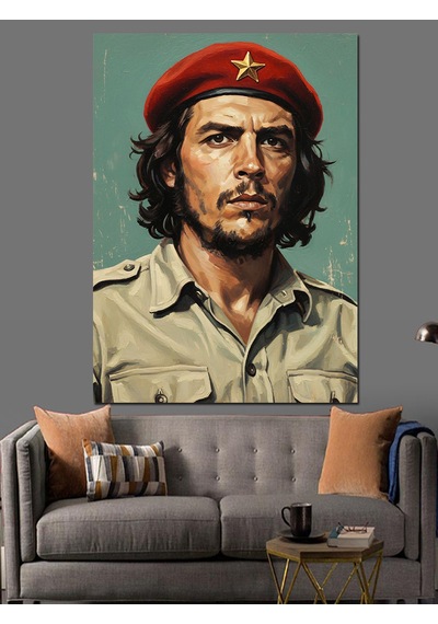 Karizma Tablo Che Guevara Portresi Dekoratif Kanvas - Mdf Ahşap Tablo