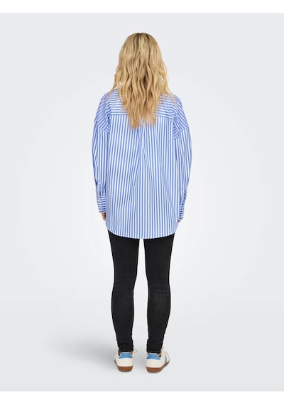 Jdy Vesper L/s Loose Kadın Gömlek 15338857 Mavi