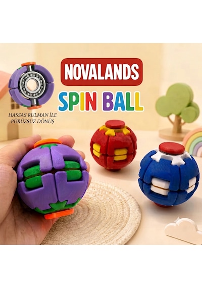 Spin Ball Stres Topu Çelik Rulmanlı 1. Kalite Basmalı Dönen Top