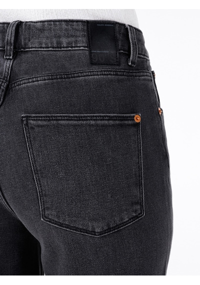 Colin's Colins 884 Lauren Normal Kesim Yüksek Bel Düz Paça Siyah Kadın Pantolon Denim