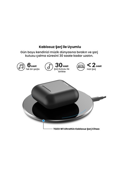 Tozo T6S Bluetooth 5.2 Kulak İçi Kulaklık