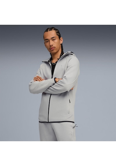 Puma Evostripe Erkek Gri Kapüşonlu Ceket Gri