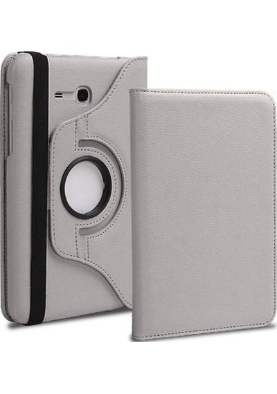 Samsung Uyumlu Galaxy T111 Tab 3 Lite Için Nettech 0.7 Mm Suni Deri 360