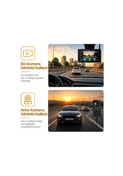 Bagajon 2k Pro Akıllı Araç Kamerası 4g Wifi Gps 24 Saat Kayıt, Çift Yönlü Sesli Görüşme, Gece Görüşü, G-sensör