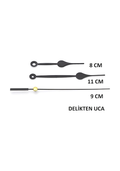 2 Adet Duvar Saati Mekanizması , Askılı , Şaft Uzunluğu 22 Mm , (523653738)